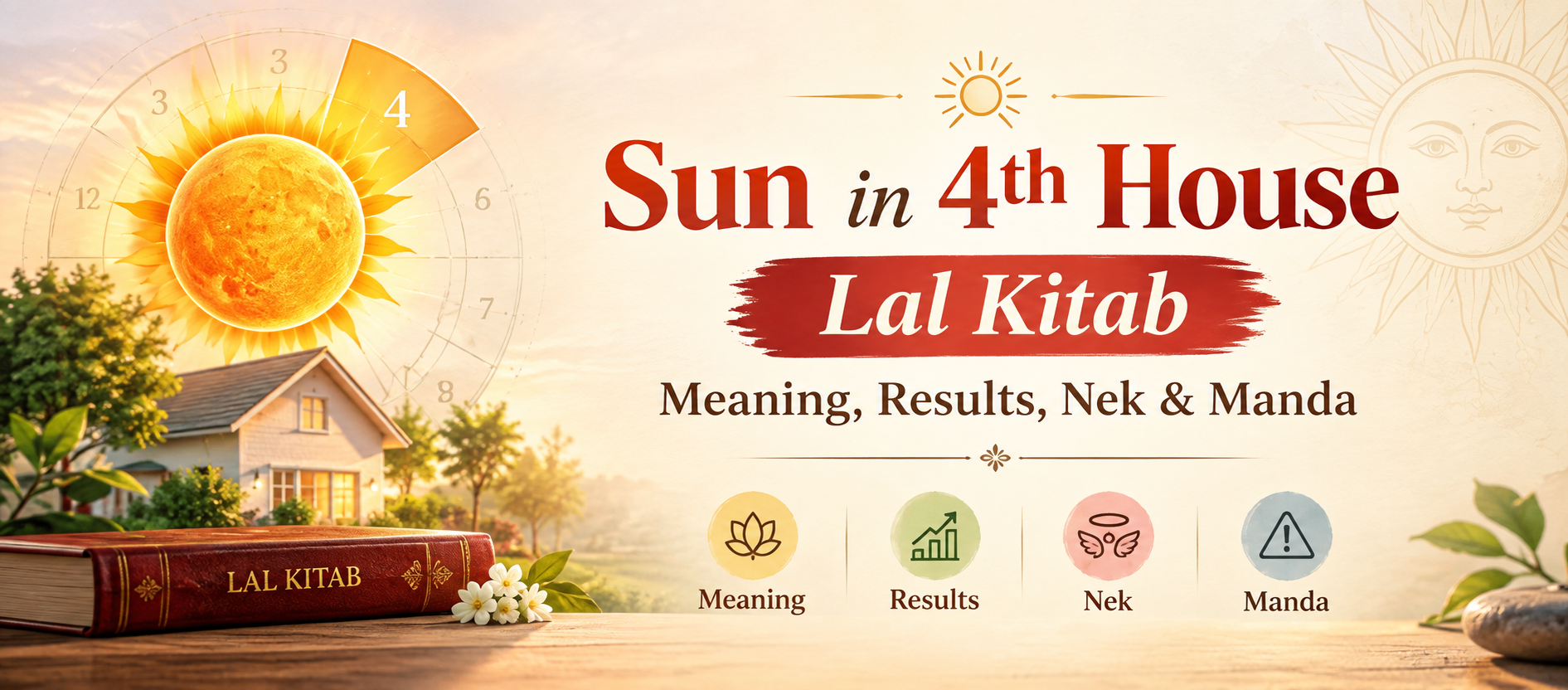 Sun in 4th House Lal Kitab Prediction meaning Remedies Nek Manda